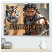 Gladiatoren - ein Leben für den Kampf (hochwertiger Premium Wandkalender 2025 DIN A2 quer), Kunstdruck in Hochglanz - Renate Utz