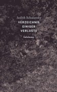 Cover-Bild zum Titel 'Verzeichnis einiger Verluste' von 'Judith Schalansky'