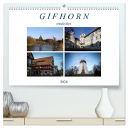 Cover-Bild zum Titel 'Gifhorn entdecken (hochwertiger Premium Wandkalender 2026 DIN A2 quer), Kunstdruck in Hochglanz' von 'SchnelleWelten SchnelleWelten'