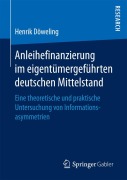 Cover-Bild zum Titel 'Anleihefinanzierung im eigentümergeführten deutschen Mittelstand' von 'Henrik Döweling'