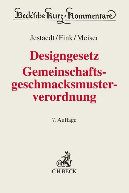 Designgesetz, Gemeinschaftsgeschmacksmusterverordnung - 