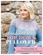 Cover-Bild zum Titel 'Skandinavische Top-down-Pullover' von 'Olga Putano, @Olgaputanodesigns'