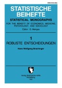 Cover-Bild zum Titel 'Robuste Entscheidungen' von 'H. W. Brachinger'