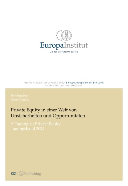 Private Equity in einer Welt von Unsicherheiten und Opportunitäten - Dieter Gericke