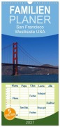 Cover-Bild zum Titel 'Familienplaner 2027 - San Francisco Westküste USA mit 5 Spalten (Wandkalender, 21 x 45 cm) CALVENDO' von 'Petra Schauer'