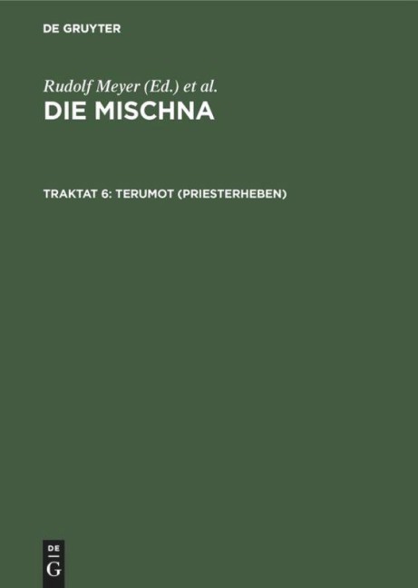 Terumot (Priesterheben) - 