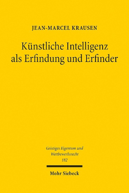 Künstliche Intelligenz als Erfindung und Erfinder - Jean-Marcel Krausen