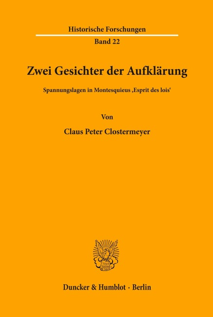 Zwei Gesichter der Aufklärung. - Claus-Peter Clostermeyer
