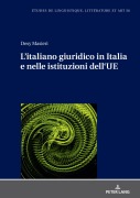 Cover-Bild zum Titel 'L'italiano giuridico in Italia e nelle istituzioni dell'UE' von 'Desy Masieri'
