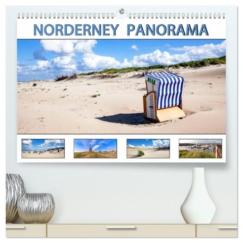 NORDERNEY PANORAMA (hochwertiger Premium Wandkalender 2025 DIN A2 quer), Kunstdruck in Hochglanz - Andrea Dreegmeyer