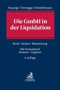 Cover-Bild zum Titel 'Die GmbH in der Liquidation' von 'Malte Passarge, Jens M. Schmittmann, Christoph Torwegge'