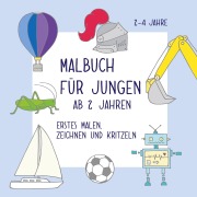 Cover-Bild zum Titel 'Malbuch für Jungen ab 2 Jahren' von 'Viktoria Isa'