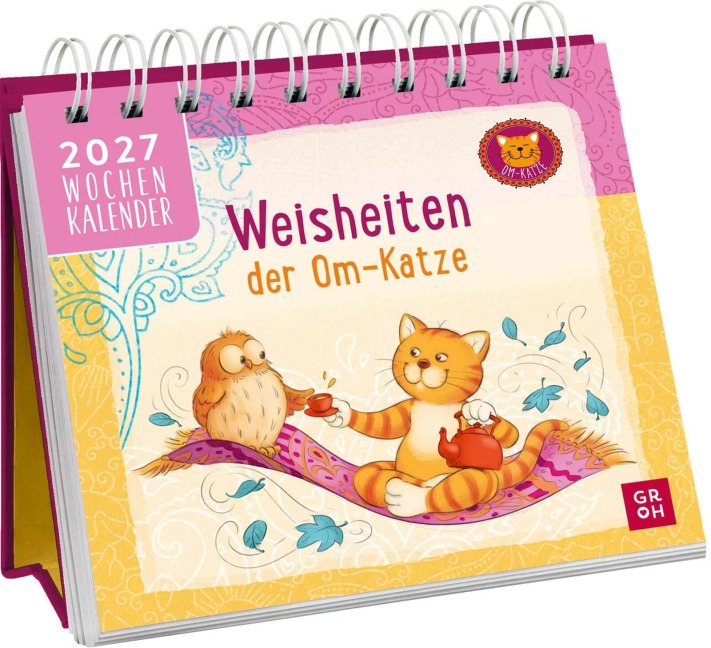 Mini-Wochenkalender 2027: Weisheiten der Om-Katze - 