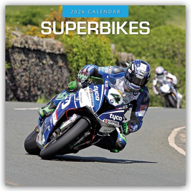 Superbikes - Motorräder 2026 - 16-Monatskalender - Robin Red
