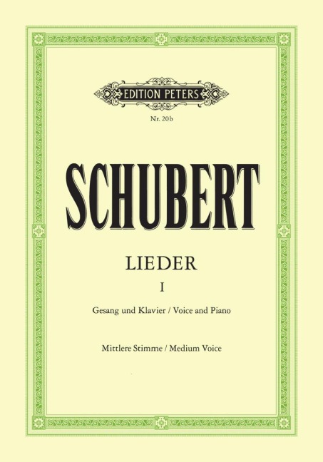 Lieder, Band 1, mittlere Stimme - Franz Schubert