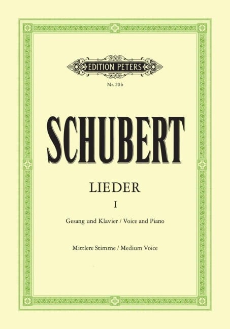 Lieder, Band 1, mittlere Stimme - Franz Schubert