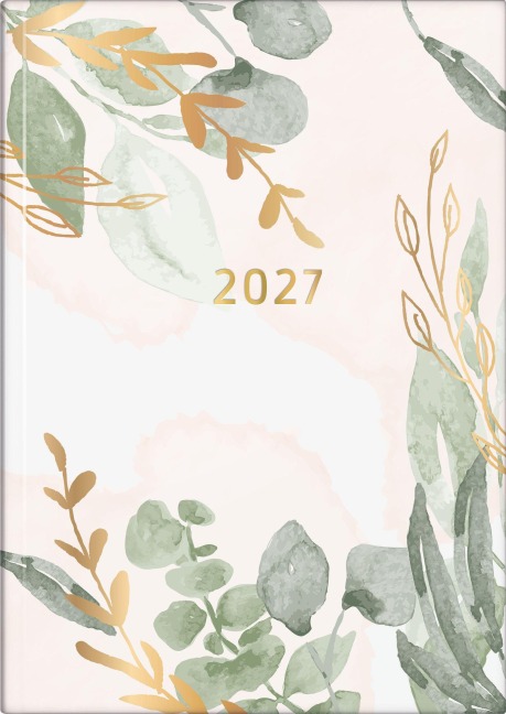 rido/idé 7021507037 Buchkalender Premium Young Line 2027 "Bloom" A5, Papier - 