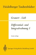 Cover-Bild zum Titel 'Differential- und Integralrechnung I' von 'Hans Grauert, Ingo Lieb'