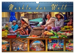 Cover-Bild zum Titel 'Märkte der Welt (Wandkalender 2026 DIN A3 quer), CALVENDO Monatskalender' von 'Peter Roder'