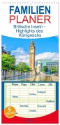 Cover-Bild zum Titel 'Familienplaner 2027 - Britische Inseln - Highlights des Königreichs mit 5 Spalten (Wandkalender, 21 x 45 cm) CALVENDO' von 'Nina Schwarze'