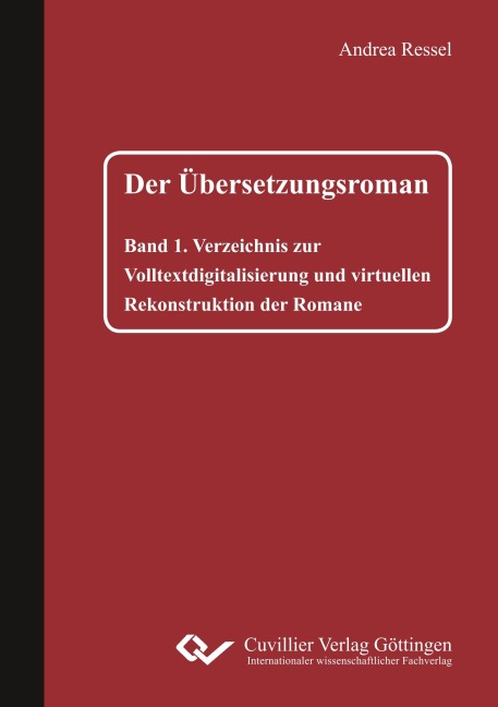 Der Übersetzungsroman - Andrea Ressel