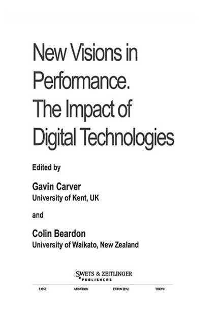 New Visions In Performance - Gavin Carver, Colin Beardon