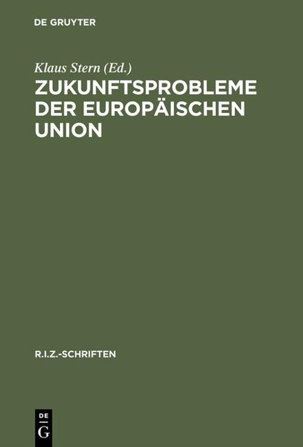 Zukunftsprobleme der Europäischen Union - 