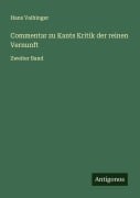 Cover-Bild zum Titel 'Commentar zu Kants Kritik der reinen Vernunft' von 'Hans Vaihinger'