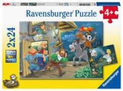 Cover-Bild zum Titel 'Ravensburger Kinderpuzzle - 05719 Märchenstunde - 2x24 Teile Puzzle für Kinder ab 4 Jahren' von ''