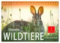 Unsere Wildtiere - scheu und schön (Tischkalender 2025 DIN A5 quer), CALVENDO Monatskalender - Peter Roder