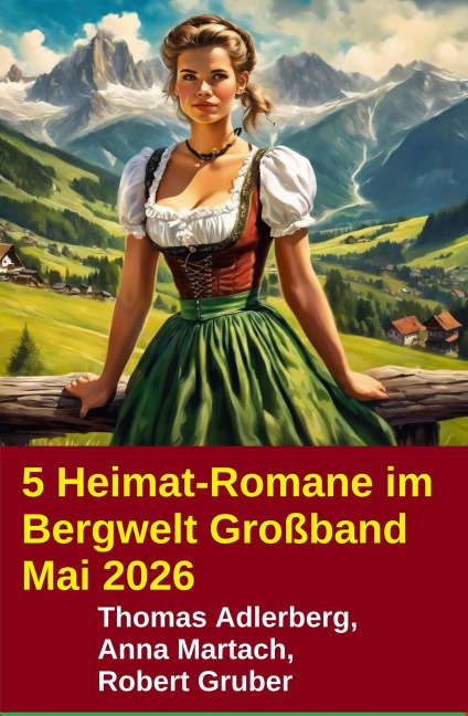 5 Heimat-Romane im Bergwelt Großband Mai 2026 - Thomas Adlerberg, Robert Gruber, Anna Martach