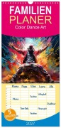 Cover-Bild zum Titel 'Familienplaner 2027 - Color Dance Art mit 5 Spalten (Wandkalender, 21 x 45 cm) CALVENDO' von 'Dirk Meutzner'