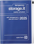 MARK'S 2024/2025 Taschenkalender A5 vertikal, Storage it // Navy - 