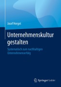 Cover-Bild zum Titel 'Unternehmenskultur gestalten' von 'Josef Herget'