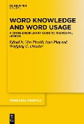 Word Knowledge and Word Usage - 