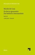 Cover-Bild zum Titel 'Die belehrte Unwissenheit (De docta ignorantia) / Die belehrte Unwissenheit' von 'Nikolaus Von Kues'