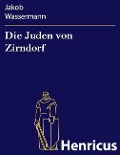 Cover-Bild zum Titel 'Die Juden von Zirndorf' von 'Jakob Wassermann'