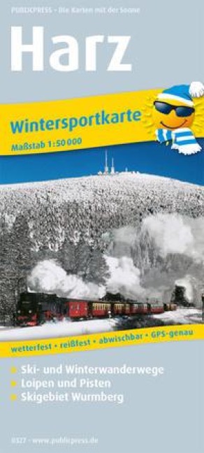 Harz Wintersportkarte 1 : 50 000 - 