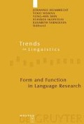 Form and Function in Language Research - 