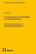 Cover-Bild zum Titel 'Die geographische Schiedsfähigkeit des Unionskartellrechts' von 'Kirner'