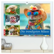 Die trendigsten Mäuse. Mode-Saison in der niedlichen Pelzchenwelt (hochwertiger Premium Wandkalender 2025 DIN A2 quer), Kunstdruck in Hochglanz - Rose Hurley