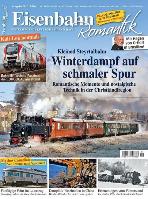 Winterdampf auf schmaler Spur - 