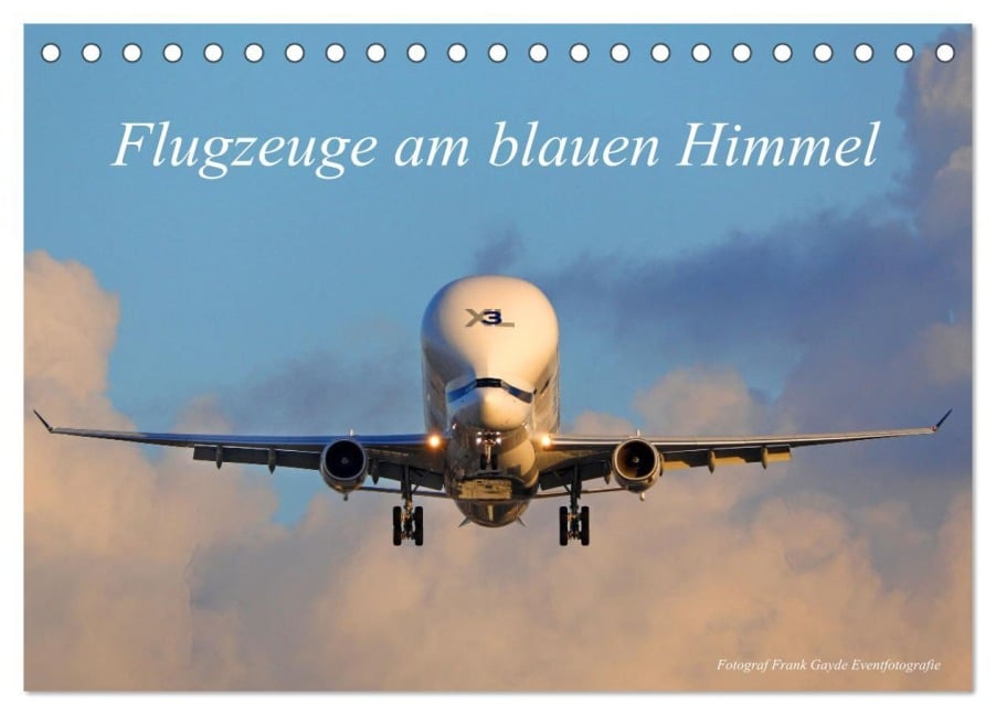 Flugzeuge am blauen Himmel (Tischkalender 2025 DIN A5 quer), CALVENDO Monatskalender - Frank Gayde