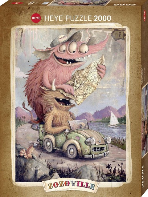 Road Trippin¿ Puzzle 2000 Teile - Zozoville