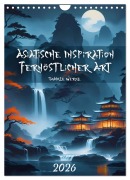 Asiatische Inspiration Fernöstlicher Art - Dunkle Werke (Wandkalender 2026 DIN A4 hoch), CALVENDO Monatskalender - Markus Gann (Magann)