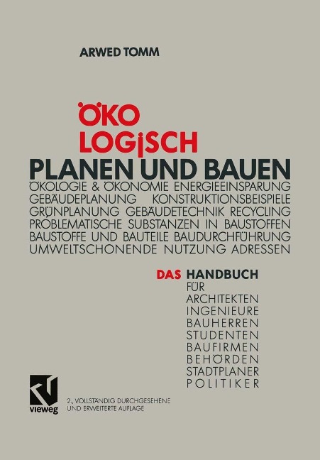 Ökologisch Planen und Bauen - Arwed Tomm