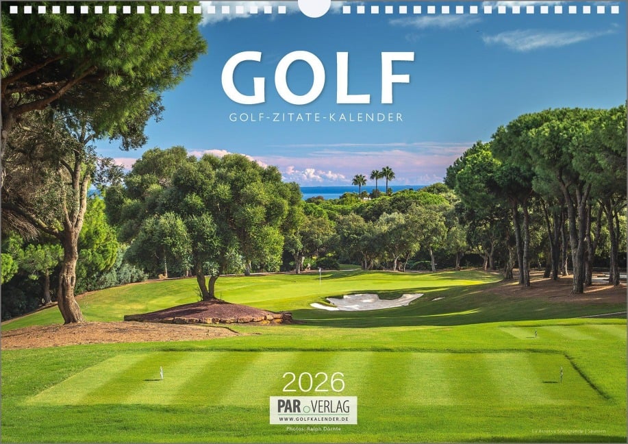 Golf 2026 Zitate Kalender - Golfkalender mit Zitaten - 