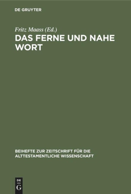 Das ferne und nahe Wort - 