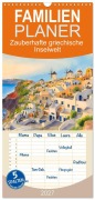 Cover-Bild zum Titel 'Familienplaner 2027 - Zauberhafte griechische Inselwelt mit 5 Spalten (Wandkalender, 21 x 45 cm) CALVENDO' von 'Claudia Kleemann'