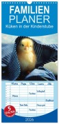 Cover-Bild zum Titel 'Familienplaner 2026 - Küken in der Kinderstube mit 5 Spalten (Wandkalender, 21 x 45 cm) CALVENDO' von 'Tanja Riedel'